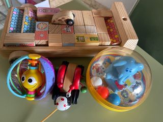 Lote Juguetes Bebé: Tumbolinos y arrastres