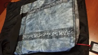 Borsa a mano Diesel Eastpak Denim Lavato