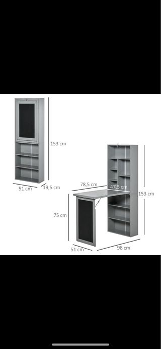 Escritorio Plegable de Pared
