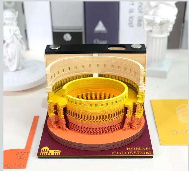 Calendario 3D Colosseo Romano 2026