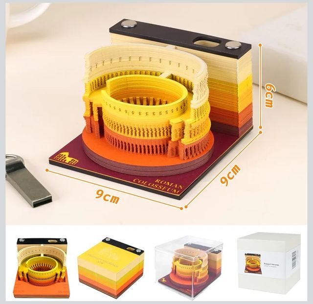 Calendario 3D Colosseo Romano 2026