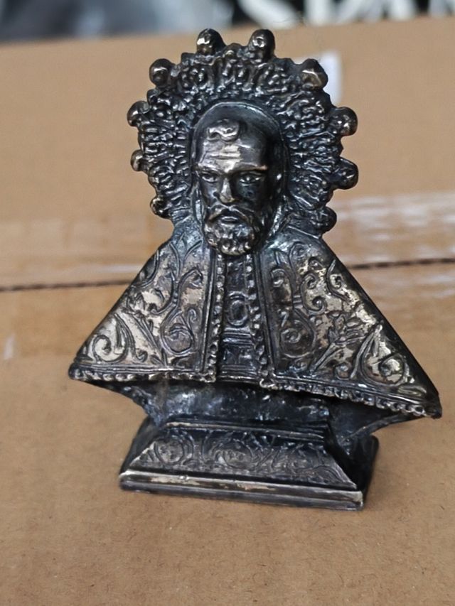 Busto religioso in argento antico