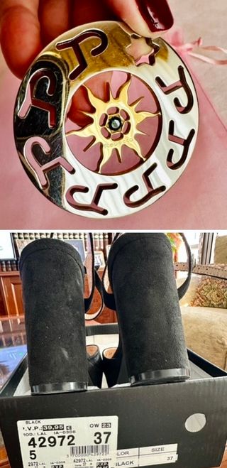 Colgante Rebecca Acero y sandalias plataforma