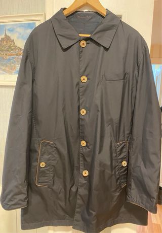 Parka gabardina hombre Massimo Dutti reversible.