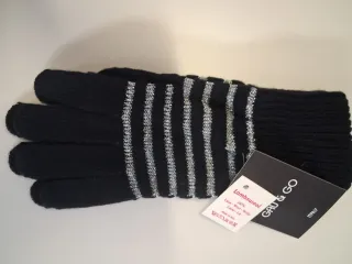 Guanti in lana lurex GAU & GO neri