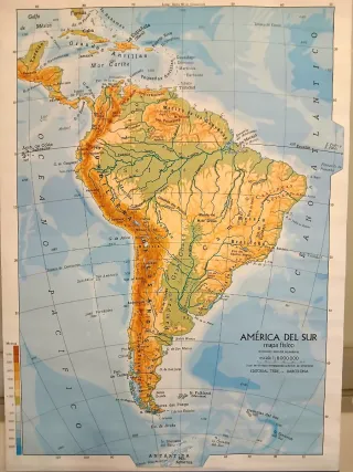 Mapas escolares vintage