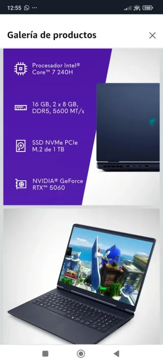 Alienware 16 Aurora Portátil Gaming AC16250