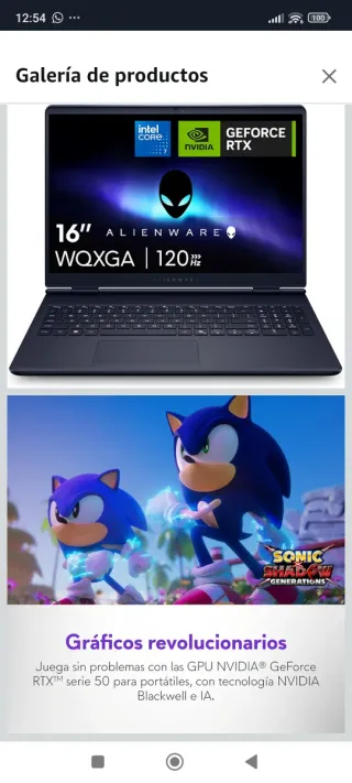 Alienware 16 Aurora Portátil Gaming AC16250