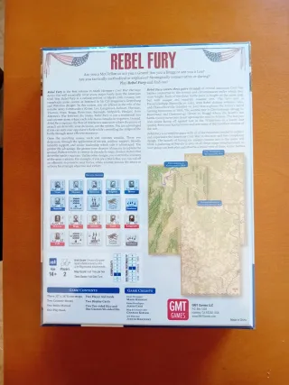 Rebel Fury GMT Compass Games Wargame Eurogame