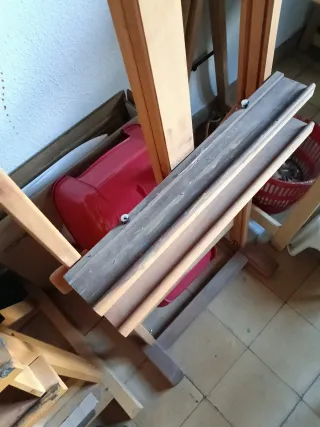 Caballete de pintura de madera