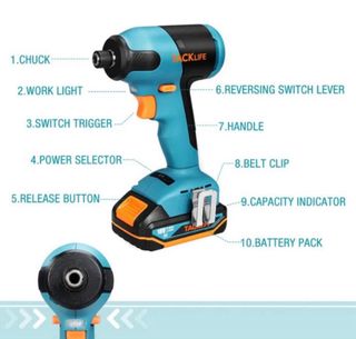 Atornillador de Impacto Tacklife TDID20K
