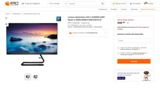 Ordenador Lenovo Todo en Uno