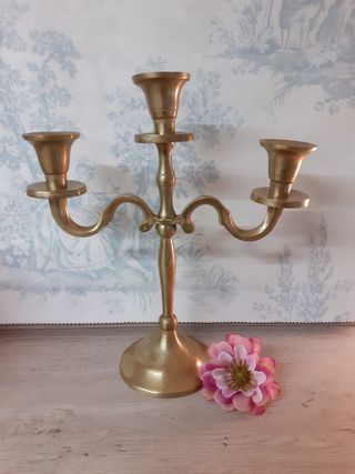 Candelabro vintage dorato