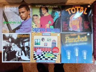 Lote 6 Vinilos LP: Eros Ramazzotti, Cecilia, Panch