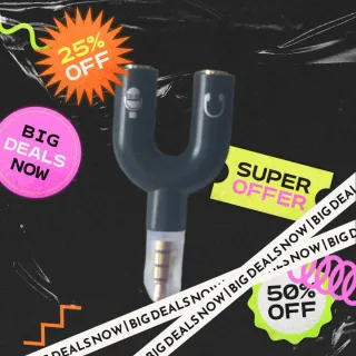 Adaptador Audio Auriculares Micrófono