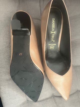 Zapatos tacón Daniela Vega Beige Talla 37