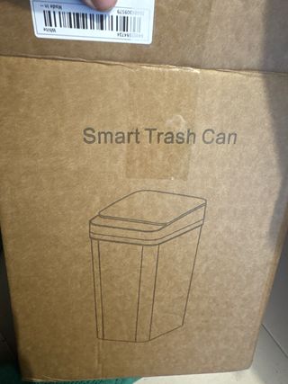 Cubo basura sensor negro y blanco