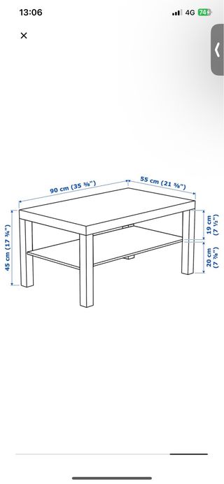 Mesa de centro Blanca