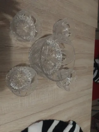 Set 5 Contenitori Cristallo Decorati