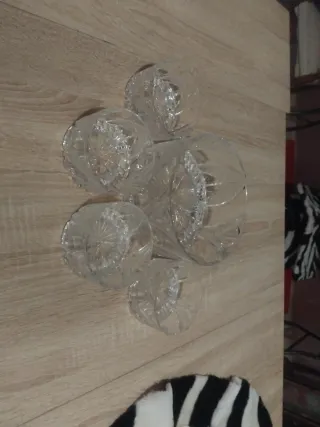 Set 5 Contenitori Cristallo Decorati