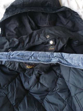 Parka Negra Hombre Lee