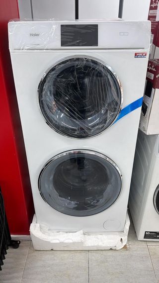 Lavadora Secadora Haier Blanca