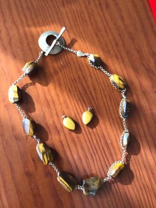 Collar y pendientes Ojo de Tigre