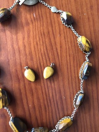 Collar y pendientes Ojo de Tigre