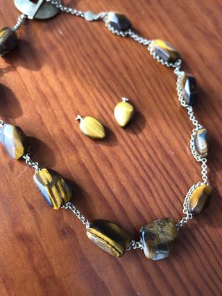 Collar y pendientes Ojo de Tigre