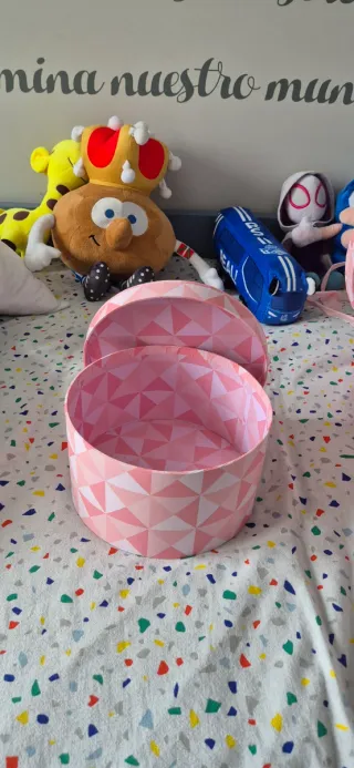 Lote 3 cajas redondas decorativas