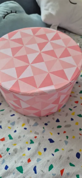 Lote 3 cajas redondas decorativas