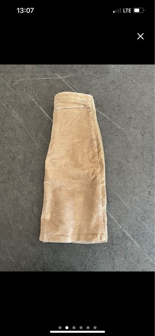 Falda de pana Tribune beige