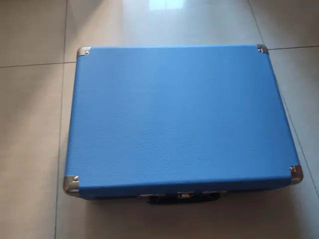 Maletín Tocadiscos Azul