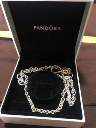 Collar Pandora Nudo Infinito Plata. Original