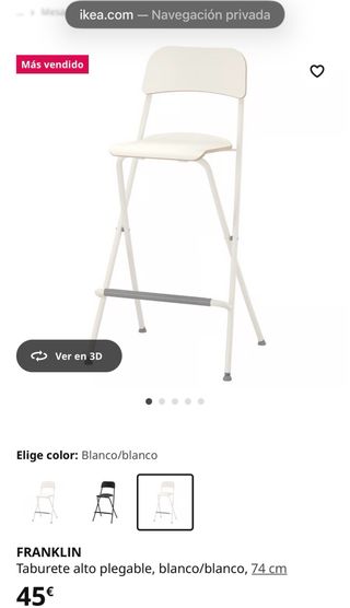Taburete alto plegable IKEA