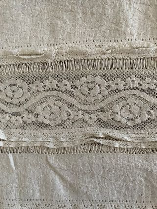 Camiseta encaje H&M talla L crudo