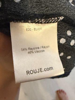 Falda midi Rouje negra con botones