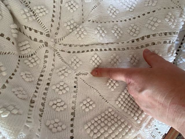 Colcha vintage blanca 2,20x1,80