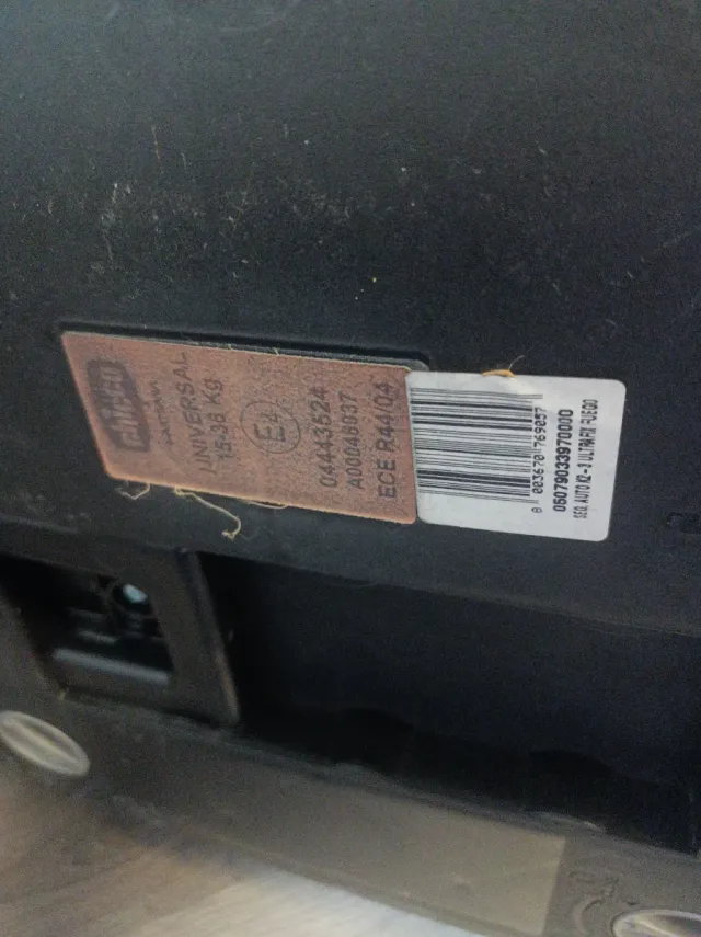 Silla coche grupo 3 roja y gris