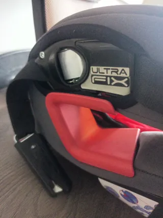 Silla coche grupo 3 roja y gris