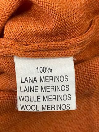 Maglione Fjordi scollatura a V arancione