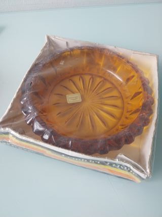 Cenicero Luminarc de cristal ámbar