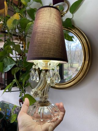 Lampada da tavolo Maria Teresa cristallo