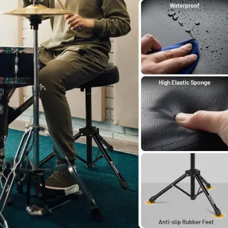 Taburete CAHAYA CY0334 Negro