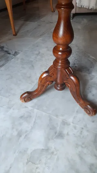 Mesita vintage madera años 80