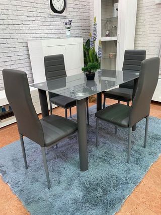 OFERTA DE CONJUNTO DE COMEDOR + 4 SILLAS