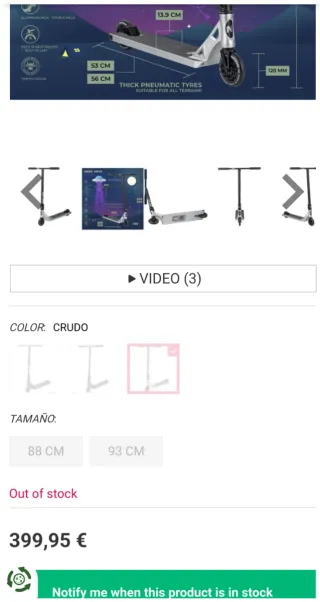 Monopattino NKD Freestyle professionale per trucchi