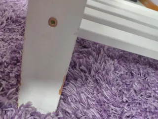 Mesa Cristal y Caballetes Madera Ikea