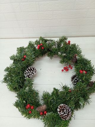 Corona de navidad para puerta 50 cm