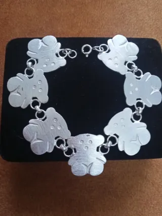Pulsera Plata Osito